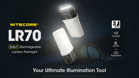 Nitecore LR70 Rechargeable LED Camping Lantern & Power Bank