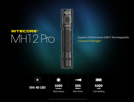 Nitecore MH12 Pro Rechargeable LED Torch