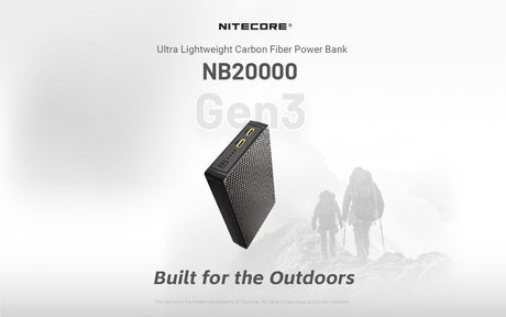 Nitecore NB20000 Gen3 USB-C 20000 mAh Power Bank