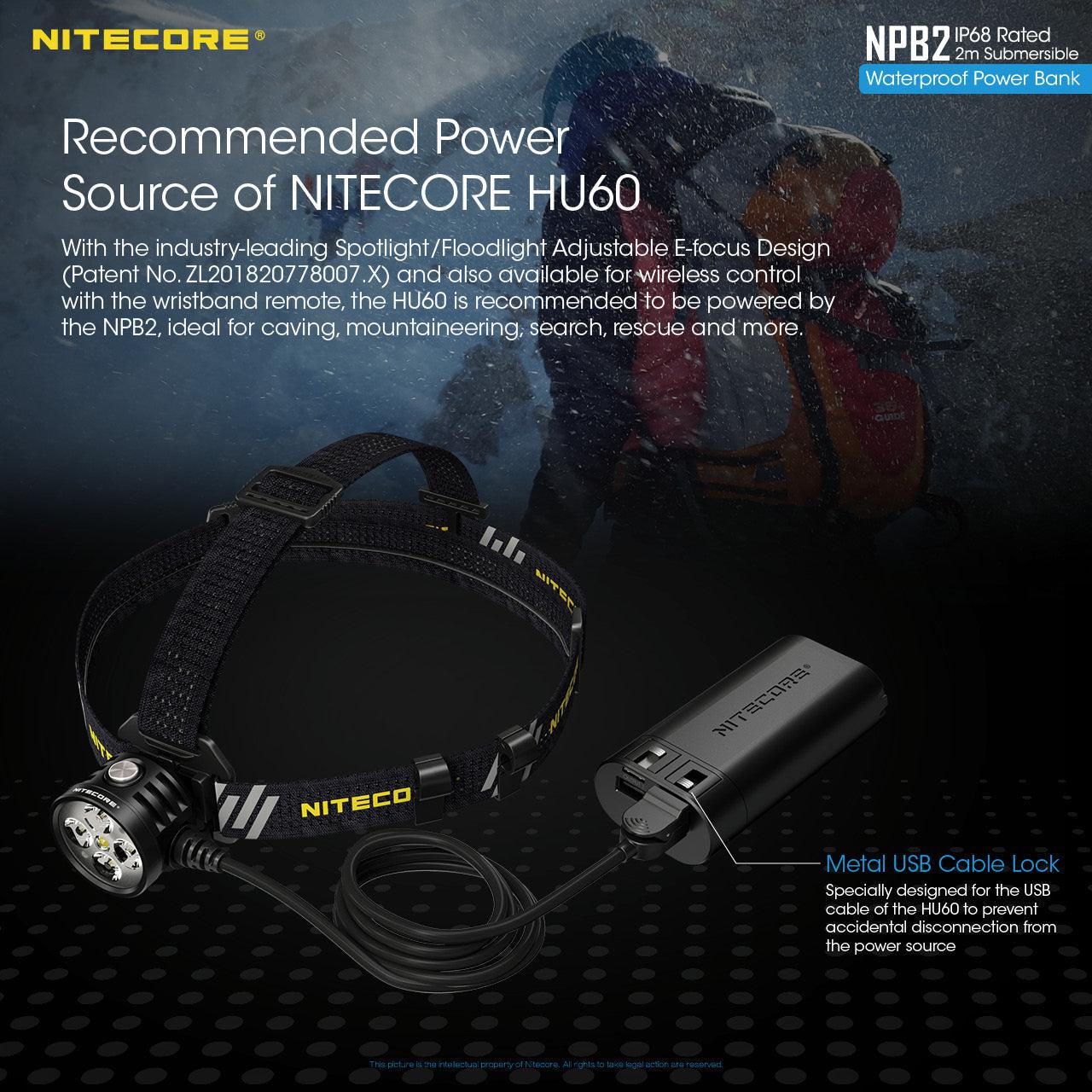 Nitecore NPB2 Waterproof 10000 mAh Power Bank – Torch Direct Limited