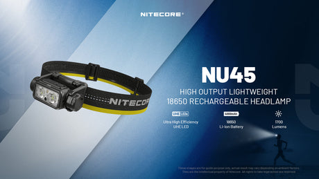 Nitecore NU45 Rechargeable LED Head Torch