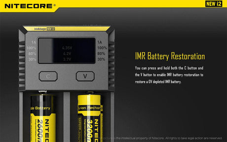 Nitecore New i2 Intellicharger Dual Bay Li-ion/NiMH Charger