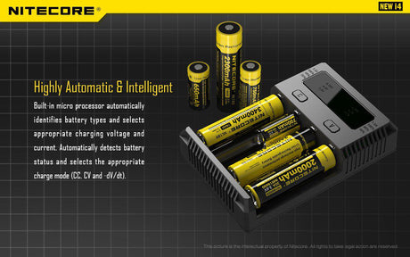 Nitecore New i4 Intellicharger Four Bay Li-ion/NiMH Charger