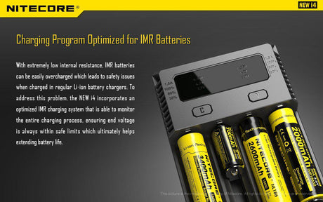 Nitecore New i4 Intellicharger Four Bay Li-ion/NiMH Charger