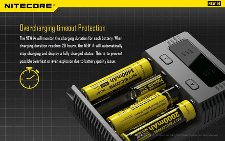 Nitecore New i4 Intellicharger Four Bay Li-ion/NiMH Charger