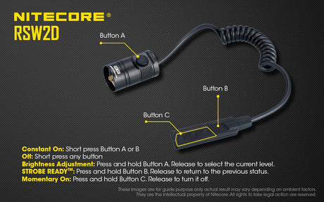 Nitecore RSW2D Remote Pressure Switch