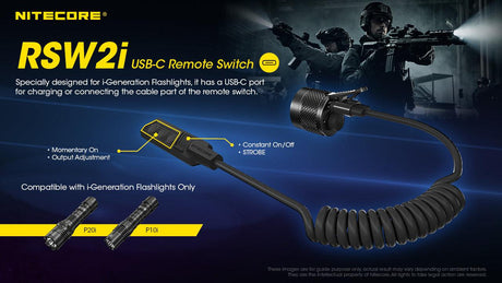 Nitecore RSW2i Remote Pressure Switch