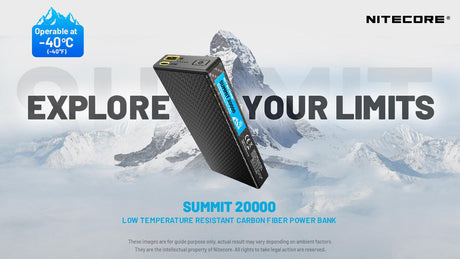 Nitecore SUMMIT 20000 Low Temperature Resistant USB-C 10000 mAh Power Bank