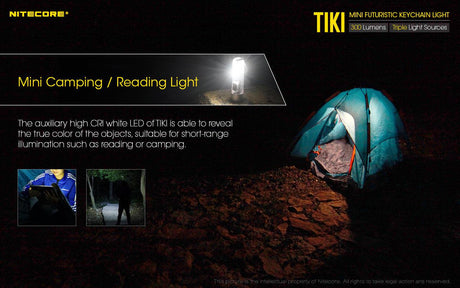 Nitecore TIKI White & UV Rechargeable LED Key Ring Torch