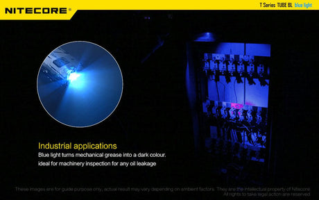 Nitecore Tube Blue Light Rechargeable LED Key Ring Torch