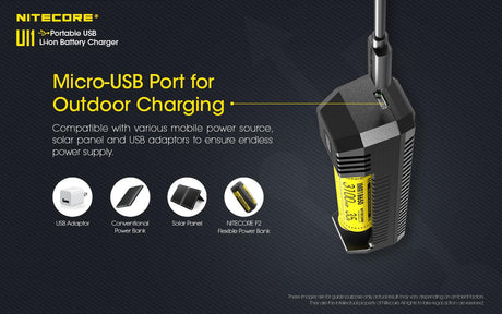 Nitecore UI1 Single Bay Li-ion Battery Charger