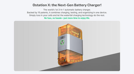 Ostation X 3-in-1 Automatic Rechargeable AA Battery Charger