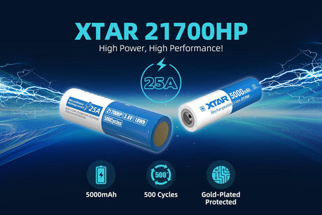 Xtar 21700 5000 mAh 3.6 V Lithium-ion Battery