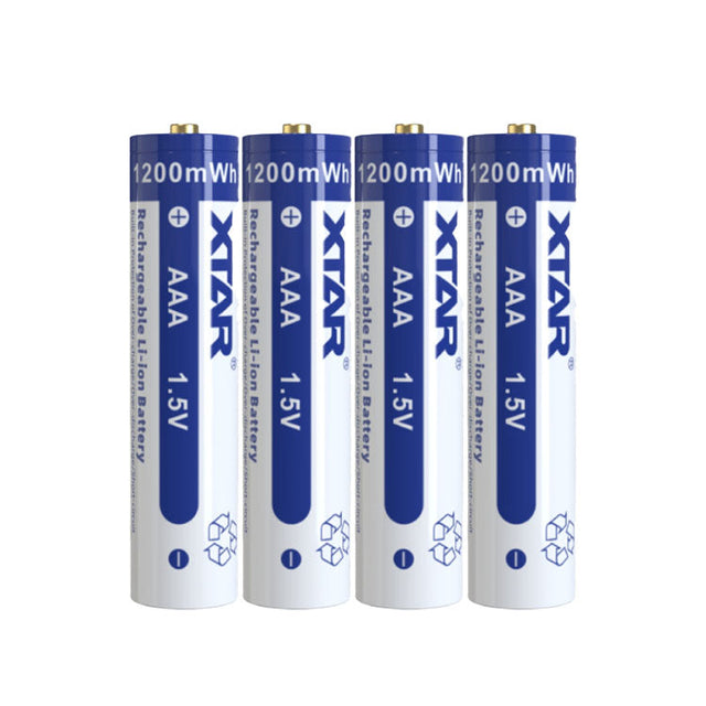 Xtar AAA 1.5 V, 680 mAh Lithium-ion Protected Battery (4 Pack)