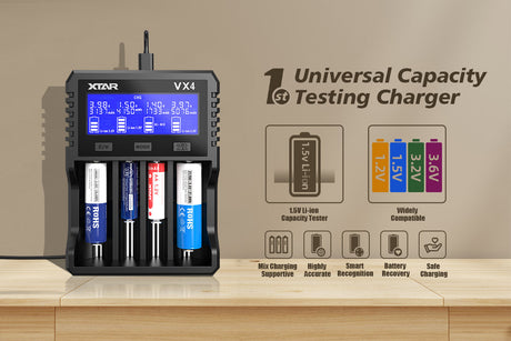 Xtar VX4 Visible Mixer Set Lithium-ion Battery Charger